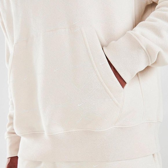 Big & Tall Nike Allover Print Club Hoodie - Picture 5 of 7